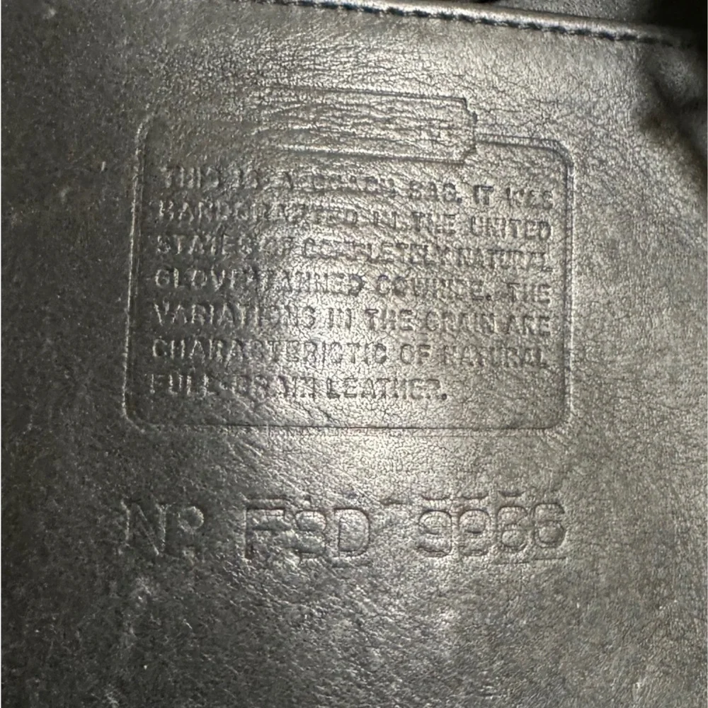 ❤️SOLD❤️Vintage Coach Black Legacy Zip Bag #9966 - Picture 8 of 10